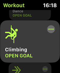Apple’s integrated climbing feature on Apple Watch
