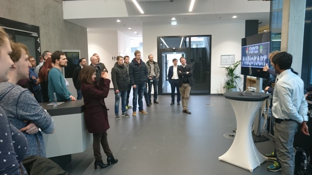 Preenting at Kärcher Headquarters in Stuttgart, Germany