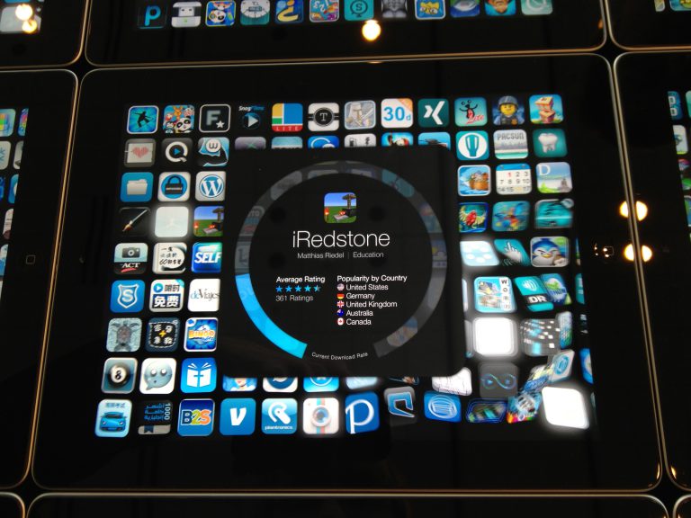 iRedtone on the iPad Table